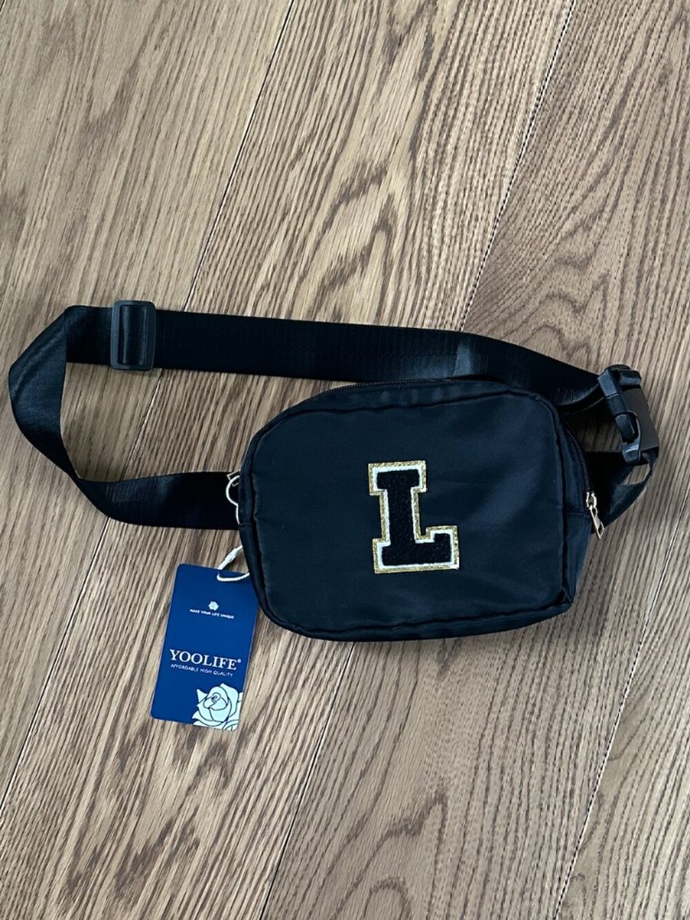 Crossbody bag with an "L".  NWT